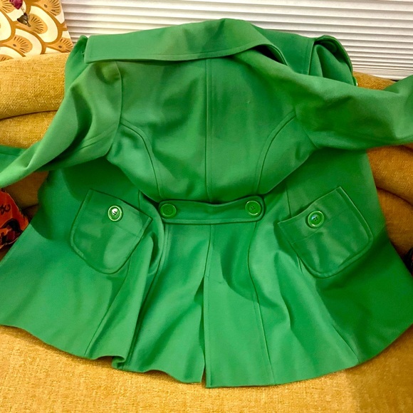 Tulle vintage green wool snap down jacket - Picture 5 of 8